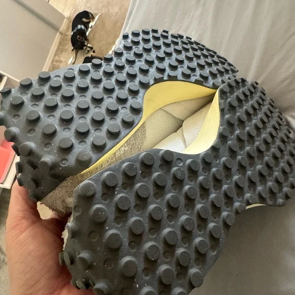 New Balance Cream and Yellow Athletic Shoes - Picture 4 of 4